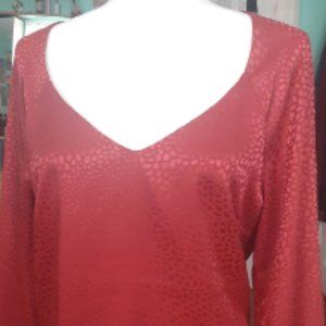 WHBM coral blouse size 10